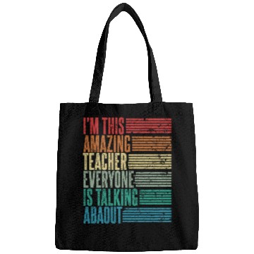 Discover Vintage Teacher Profession Gift Retro Bags