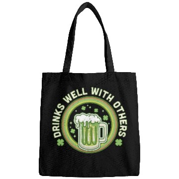 Discover Drin Well With Others St Patrick'S Day Drinking Bags