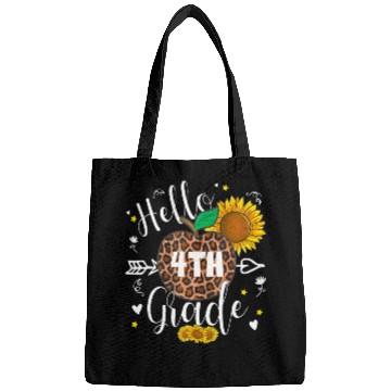 Discover 4th Grade Back To School Leopard Print Sunflower Bags