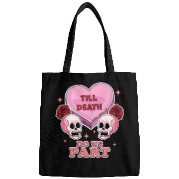Discover Till Death Do Us Part Skeleton Skull Valentine s Bags