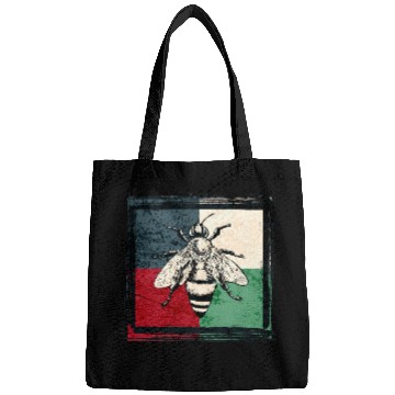 Discover Vintage Bee Insect Colorful Illustration Bags