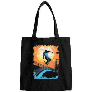 Discover Skateboarding Skateboarder Tricks on Ramps Bags
