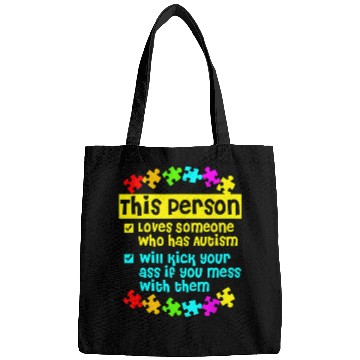 Discover I Love Someone With Autism Bags