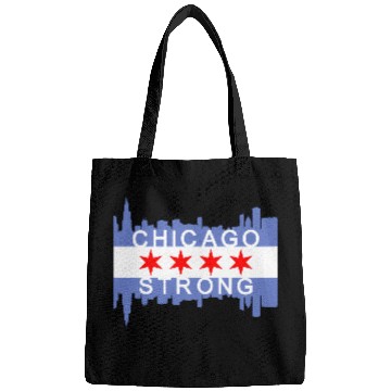 Discover Chicago Strong Chitown City yline Flag Bags