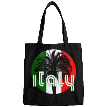 Discover Italy Flag Native Palm Tree Italian Bags
