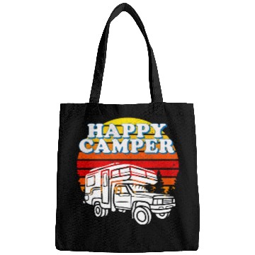 Discover Happy Camper Funny Camping Lover Bags