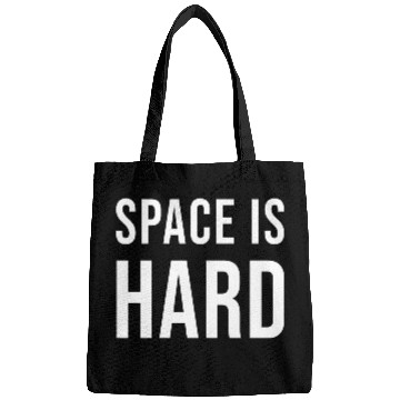 Discover Space Is Hard green Bags