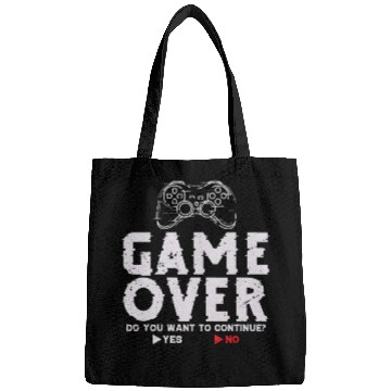 Discover Game Over Do You Want To Continue Yes No Bags