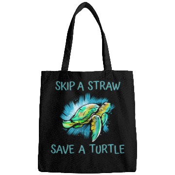 Discover Skip A Straw Save A Turtle Tortoise Bags