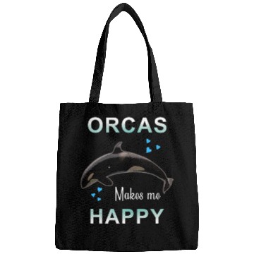 Discover Orcas Make Me Happy Killer Whale Bags