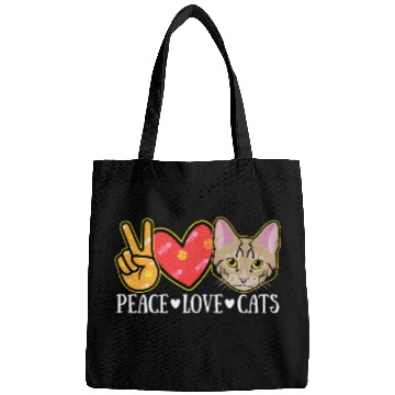 Discover Peace Love Cats Kitten Meowsome Cat Bags