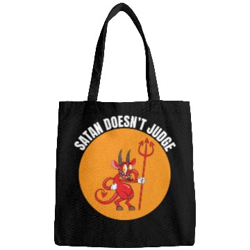 Discover Funny Hail Gay Satan Lgbt Goth Gay Pride Baphomet Bags