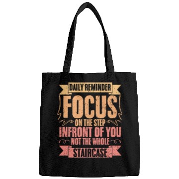 Discover Daily Reminder Vintage Retro Affirmation A Bags