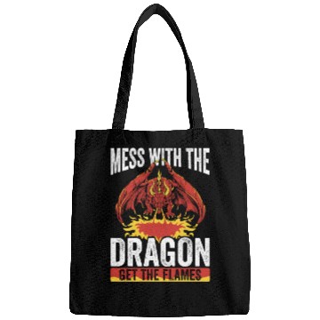 Discover Mess with the dragon get the flames Bags