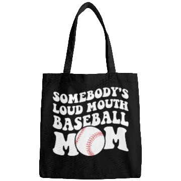 Discover Somebody'S Loud Baseball Mom Bags