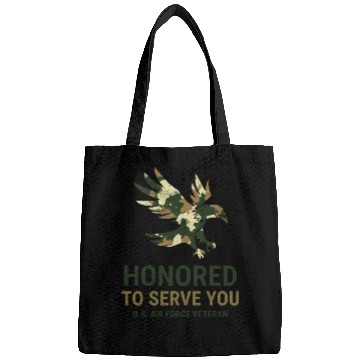 Discover Honored To Serve You Us Air Force Vetera Bags