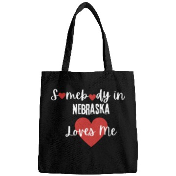 Discover Somebody in Nebraska Loves Me Bags