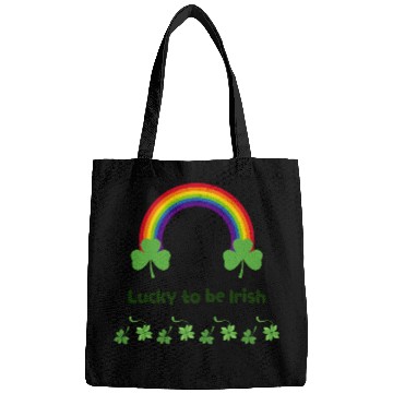 Discover Lucky to be Irish green Bags