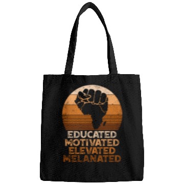 Discover Juneteenth Educated Motivated Elevated Melanated M Bags
