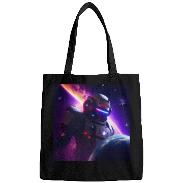 Discover Evil Robot Attacking a Planet Bags