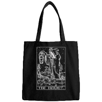 Discover The Hermit Tarot Card Gothic Halloween Grim Bags