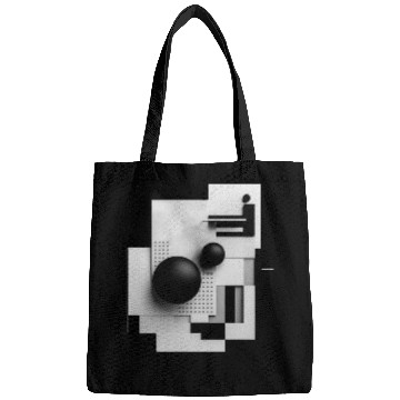 Discover Abstract Circles and Squares Bags