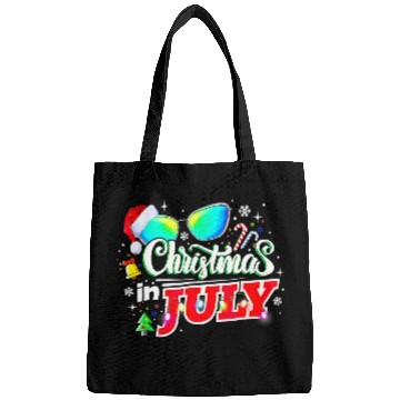 Discover Christmas In July Santa Hat Sunglasses Summer Bags