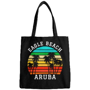 Discover Eagle Beach Aruba Family Vacation Sunset Palm Bags