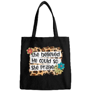 Discover Leopard She Believed He Could So She Prayed Bags
