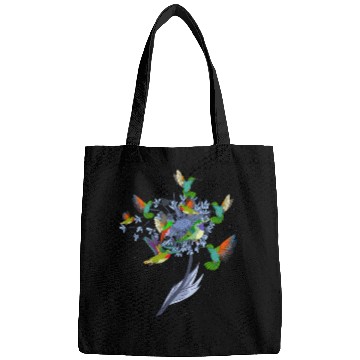 Discover Pretty Nature Animal Flowers Bird Hummingbird Bags