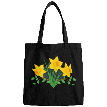 Discover Daffodil Daffodils Yellow Green Flowers Floral Bags