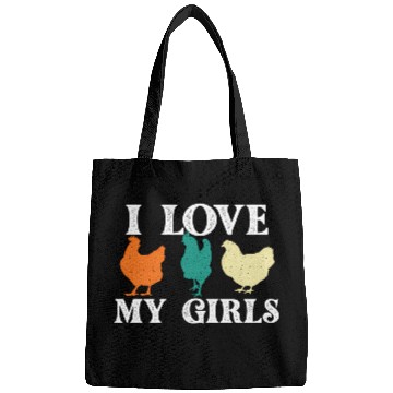 Discover I Love My Chicken Farm Animal Farmyard Bags