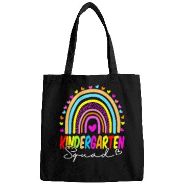 Discover Back To School Kindergarten Squad Rainbow Teacher Bags