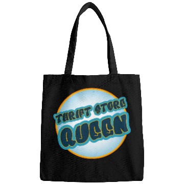 Discover Thrift Store Queen blue orange Bags