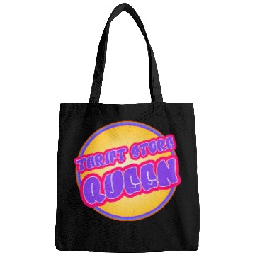 Discover Thrift Store Queen purple yellow Bags