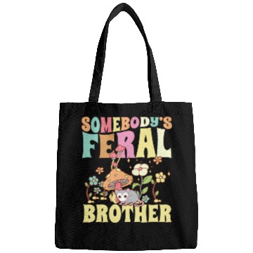 Discover Somebody's Feral Brother Wild Bro Opossum Groovy Bags