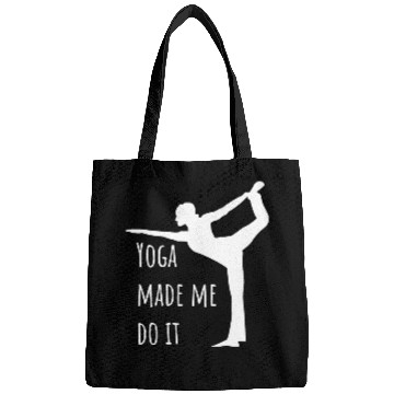 Discover Yoga Made Me Do It Yoga Pun Bags