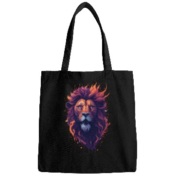 Discover Fiery Lion Head Beautiful Lion Bags