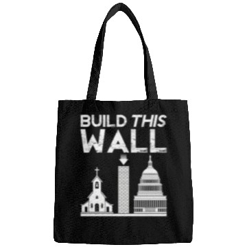 Discover Build This Wall Separation Of Church And State Usa Bags