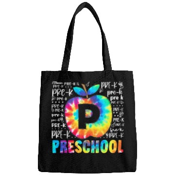 Discover Team Preschool Typography Tie Dye Back To School Bags