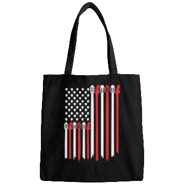 Discover Bassist USA American Flag Bass Guitar Player Bags