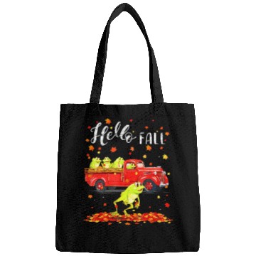 Discover Maple Frog Leaf Autumn Happy Fall Y'all Red Truck Bags