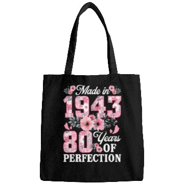 Discover 80 Made In 1943 Floral 80Th Bags