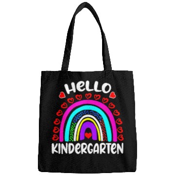 Discover Hello Kindergarten Rainbow Heart Back To School Bags