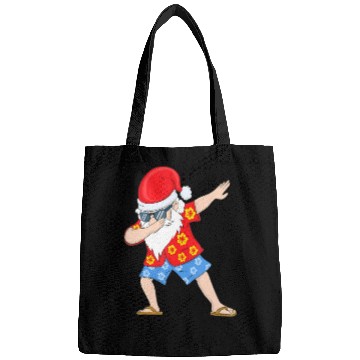 Discover Christmas in July Santa Hawaiian Dabbing Santa Bags
