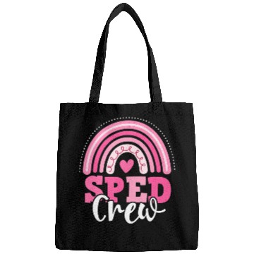 Discover SPED Crew Pink Rainbow Special Education Back to Bags