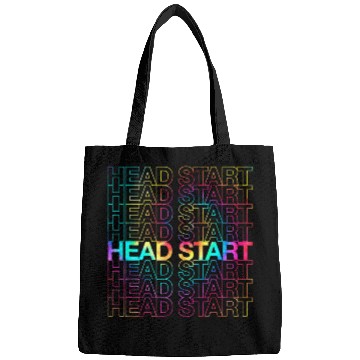 Discover Rainbow Tie Dye Head Start Team Back To School Bags