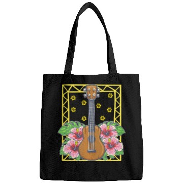 Discover Ukulele Guitar Flowers Nature Hawaii Vibes Uke Bags