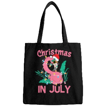 Discover Funny Summer Beach Vacation Christmas In July Bags