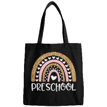 Discover Preschool Teacher Leopard Rainbow Teacher Back To Bags
